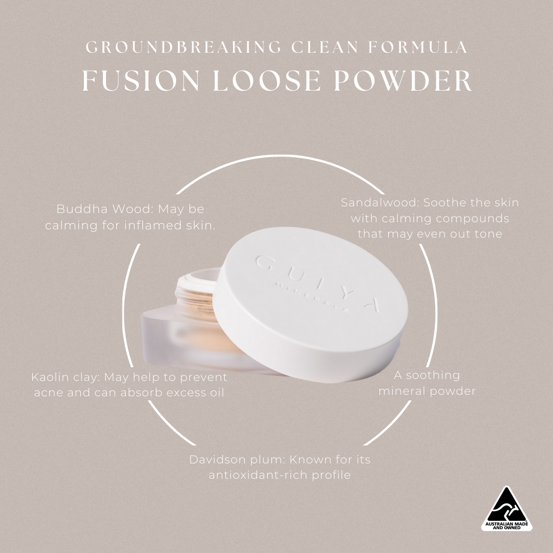 Fusion semi-loose mineral powder