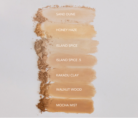 Fusion semi-loose mineral powder